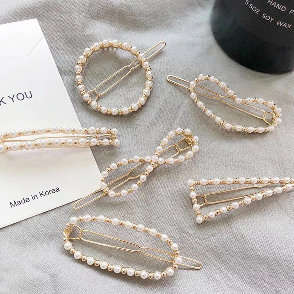 Fashion Pearl Hair Clip for Elegant Women Simple Elegant Geometric Pearl Hairpin Hair Styling Accessories 2019 Hot sale
Fashion Pearl Hair Clip for Elegant Women Simple Elegant Geometric Pearl Hairpin Hair Styling Accessories 2019 Hot sale