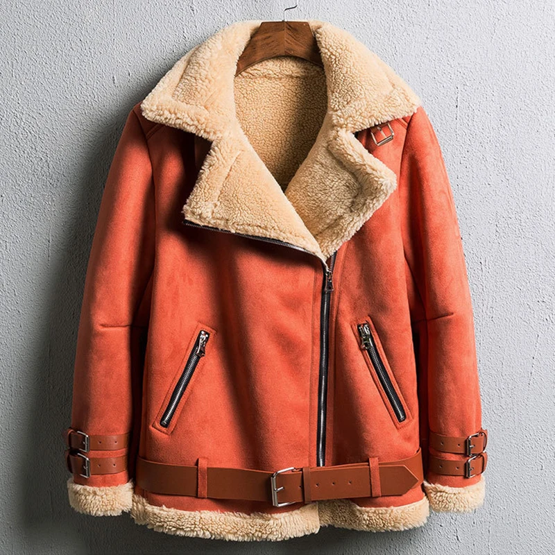 2019 Jacket Woman Winter Thick Lamb Fur Coat Cotton Outerwear Loose Causal Coats Female Winter Bomber Leather Jacket Women
2019 Jacket Woman Winter Thick Lamb Fur Coat Cotton Outerwear Loose Causal Coats Female Winter Bomber Leather Jacket Women