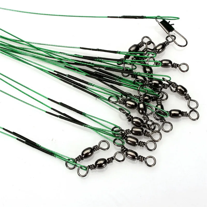 Bobing 1 Set 60pcs 18/23/28CM Steel Wire Leadcore Rotate Waterproof Anti Bite Fishing Line Accessories With Ring Random Color
Bobing 1 Set 60pcs 18/23/28CM Steel Wire Leadcore Rotate Waterproof Anti Bite Fishing Line Accessories With Ring Random Color