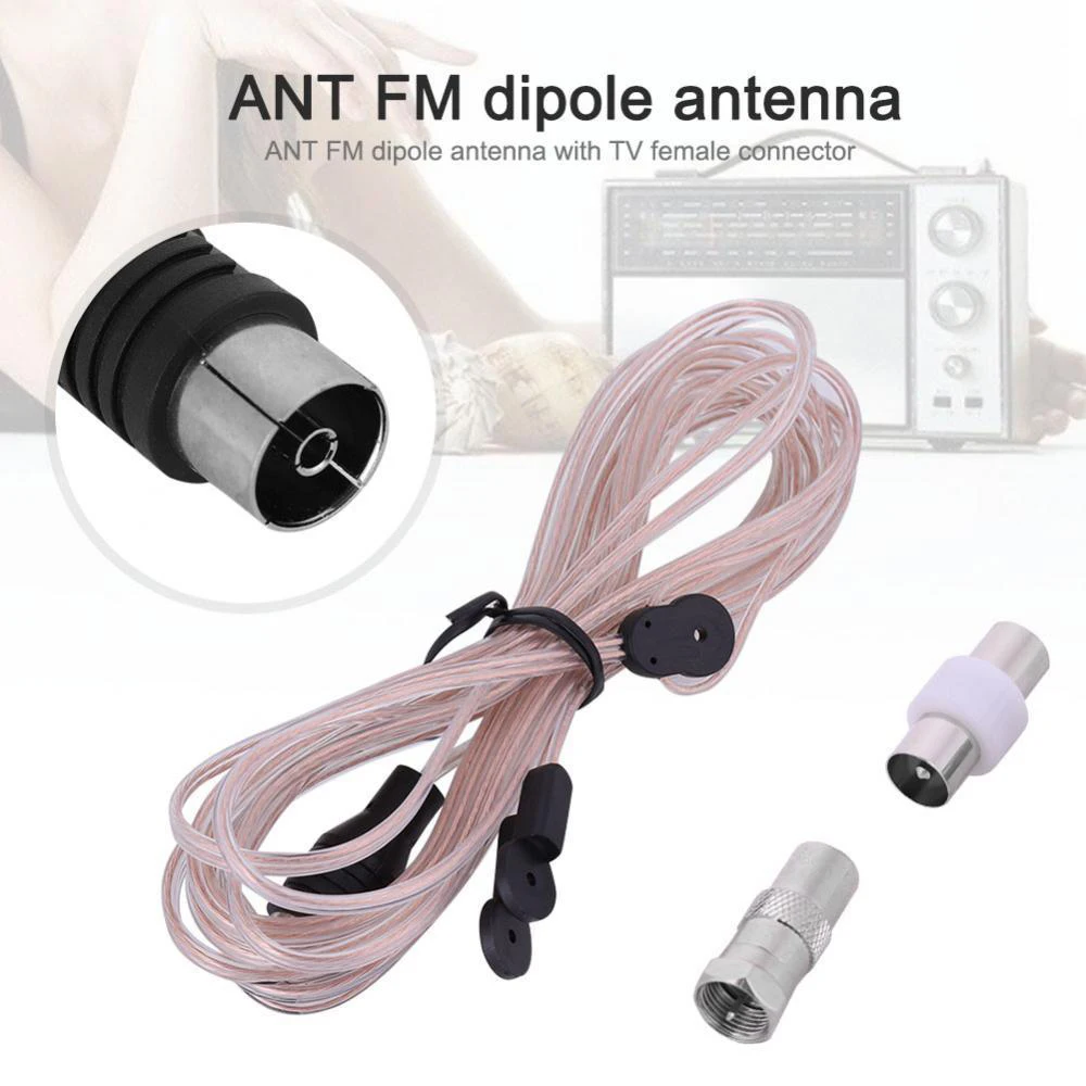 ANT-108 3.2m 75 Ohm FM Radio Aerial Cable Female Connector for Indoor Home Audio Radio Stereo Receiver
ANT-108 3.2m 75 Ohm FM Radio Aerial Cable Female Connector for Indoor Home Audio Radio Stereo Receiver
