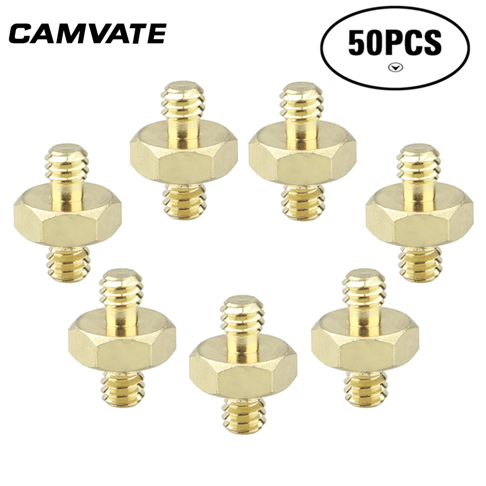 CAMVATE 50PC Thread Adapter 1/4" to 1/4" Double Male Screw Adaptor Hex for DSLR Camer ER124
CAMVATE 50PC Thread Adapter 1/4" to 1/4" Double Male Screw Adaptor Hex for DSLR Camer ER124
