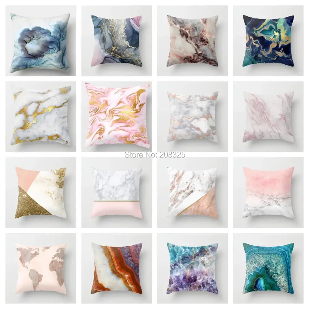 ZENGIA Geometric Cushion cover 45x45cm Italian Marble Texture Throw Pillow Case Cushion Cover For Sofa/Home Decor pillowcase
ZENGIA Geometric Cushion cover 45x45cm Italian Marble Texture Throw Pillow Case Cushion Cover For Sofa/Home Decor pillowcase