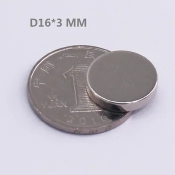 100PCS/LOT Disc Neodymium magnet 16*3 mm N35 NdFeB magnet 16x3 mm Rare earth permanent magnet 16mm x 3mm
100PCS/LOT Disc Neodymium magnet 16*3 mm N35 NdFeB magnet 16x3 mm Rare earth permanent magnet 16mm x 3mm