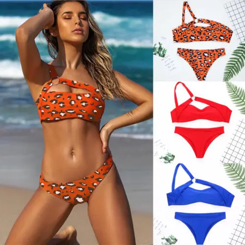 Two-Pieces Women's Oblique Shoulder Solid Colors Bandge Beach Bikini Set Ladies Brazilian Holiday Swimwear Swimsuit Beachwear
Two-Pieces Women's Oblique Shoulder Solid Colors Bandge Beach Bikini Set Ladies Brazilian Holiday Swimwear Swimsuit Beachwear
