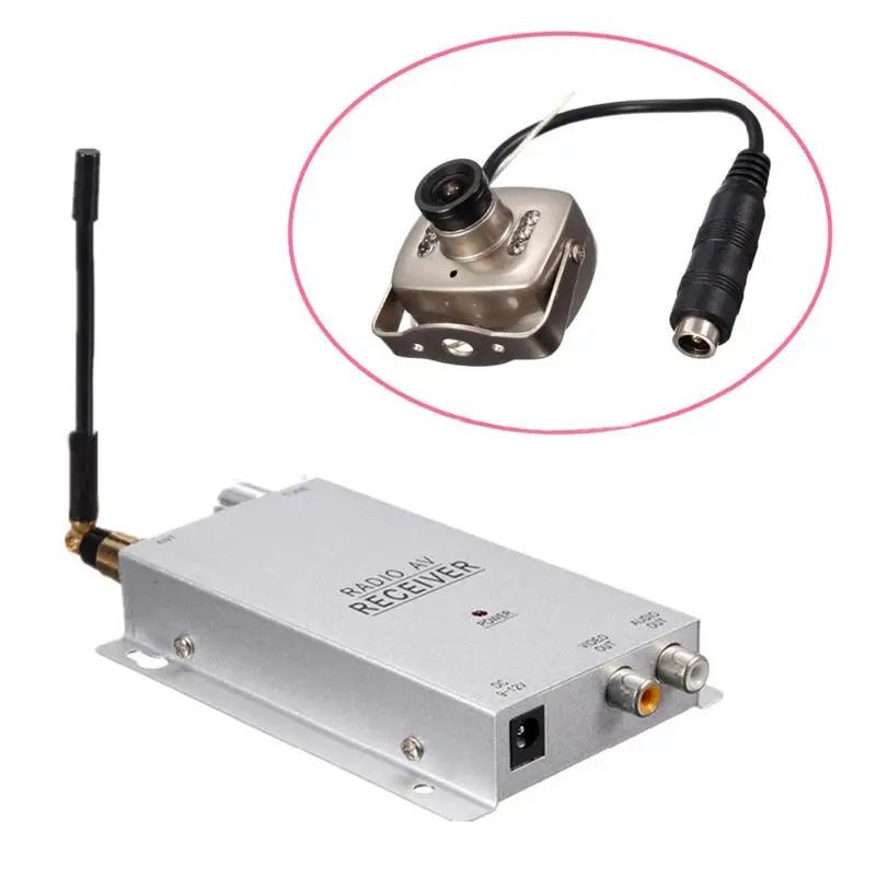 1.2G Wireless Camera 208C Surveillance Camera Radio AV Receiver With Power Supply Full Kit
1.2G Wireless Camera 208C Surveillance Camera Radio AV Receiver With Power Supply Full Kit