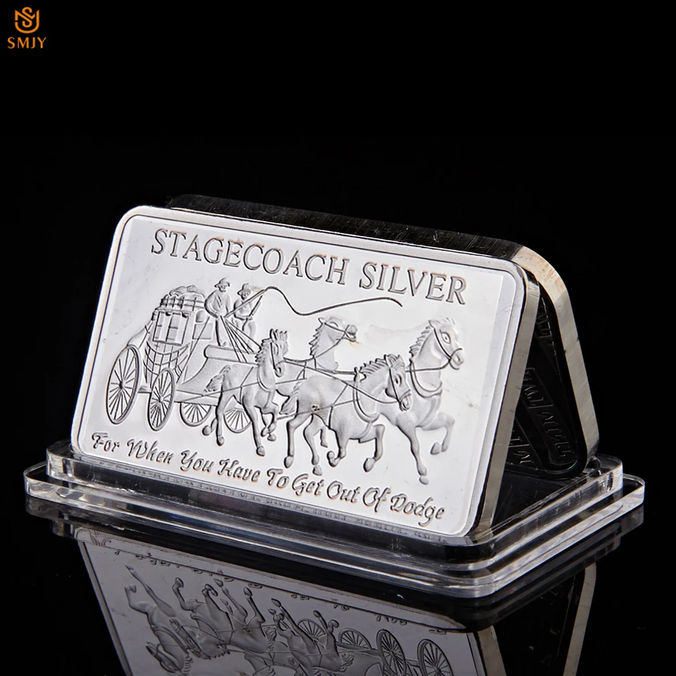 Northwest Region Fine Stagecoach 1/4 Ounce 999 Silver Territorial Mint Replica Metal Divisible Bar
Northwest Region Fine Stagecoach 1/4 Ounce 999 Silver Territorial Mint Replica Metal Divisible Bar