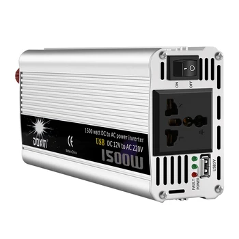 1500W Power Inverter USB DC 12V to AC 220V Auto Converter Modified Sine Wave Power USB charger
1500W Power Inverter USB DC 12V to AC 220V Auto Converter Modified Sine Wave Power USB charger