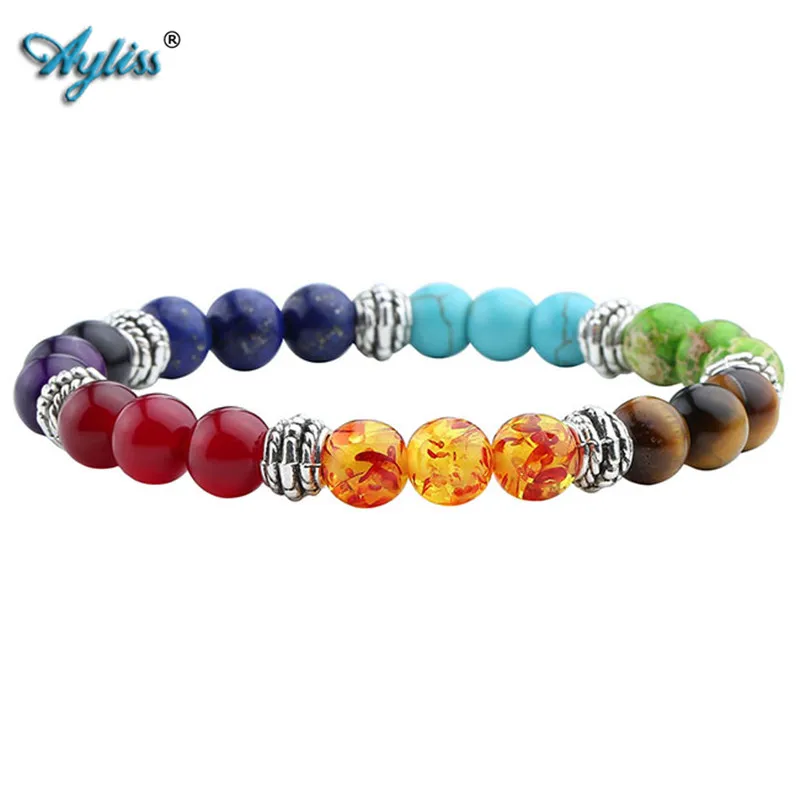 Ayliss Hot 8 mm round 7 Chakra Beads Purple Crystal Tiger Eye Red Healing Yoga Reiki Prayer Energy Stretch Bracelet Jewelry
Ayliss Hot 8 mm round 7 Chakra Beads Purple Crystal Tiger Eye Red Healing Yoga Reiki Prayer Energy Stretch Bracelet Jewelry