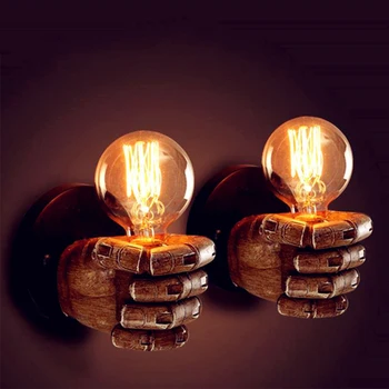 Vintage E27 LED Resin Fist Wall Lamp Retro Corridor Bedside Bedroom Indoor Wall Light Right Fist and Left Fist Night Lamp
Vintage E27 LED Resin Fist Wall Lamp Retro Corridor Bedside Bedroom Indoor Wall Light Right Fist and Left Fist Night Lamp