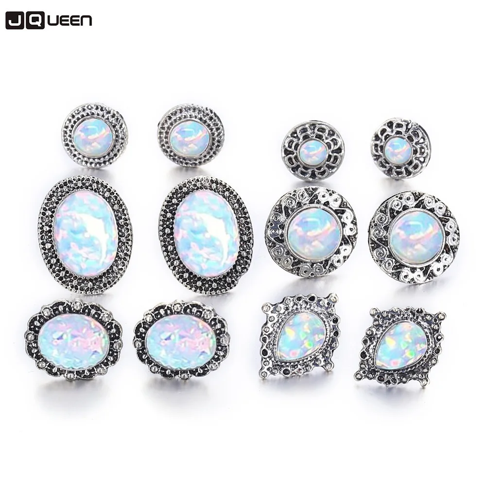 6pcs/set Fashion Ear Jewelry Retro Water Drop Round Flower Big Crystal Opal Stone Earrings Set For Women Factory Wholesale
6pcs/set Fashion Ear Jewelry Retro Water Drop Round Flower Big Crystal Opal Stone Earrings Set For Women Factory Wholesale