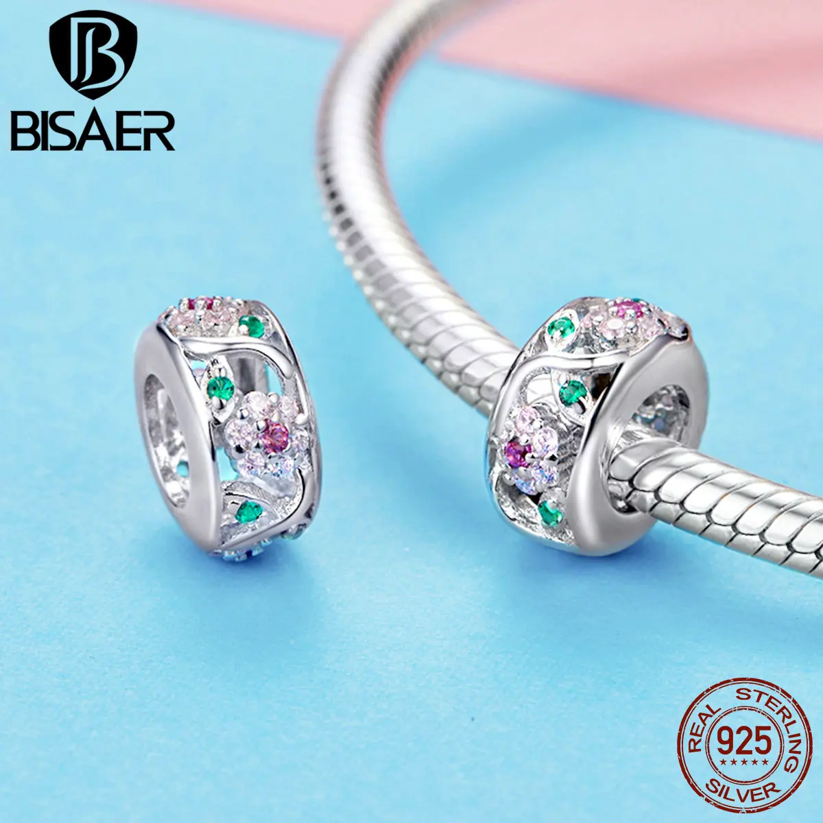 BISAER Charms Silver 925 Original Round Shape CZ Beads For Bracelet&Necklace Charms Fit Charm Jewelry Making For Women HVC039
BISAER Charms Silver 925 Original Round Shape CZ Beads For Bracelet&Necklace Charms Fit Charm Jewelry Making For Women HVC039