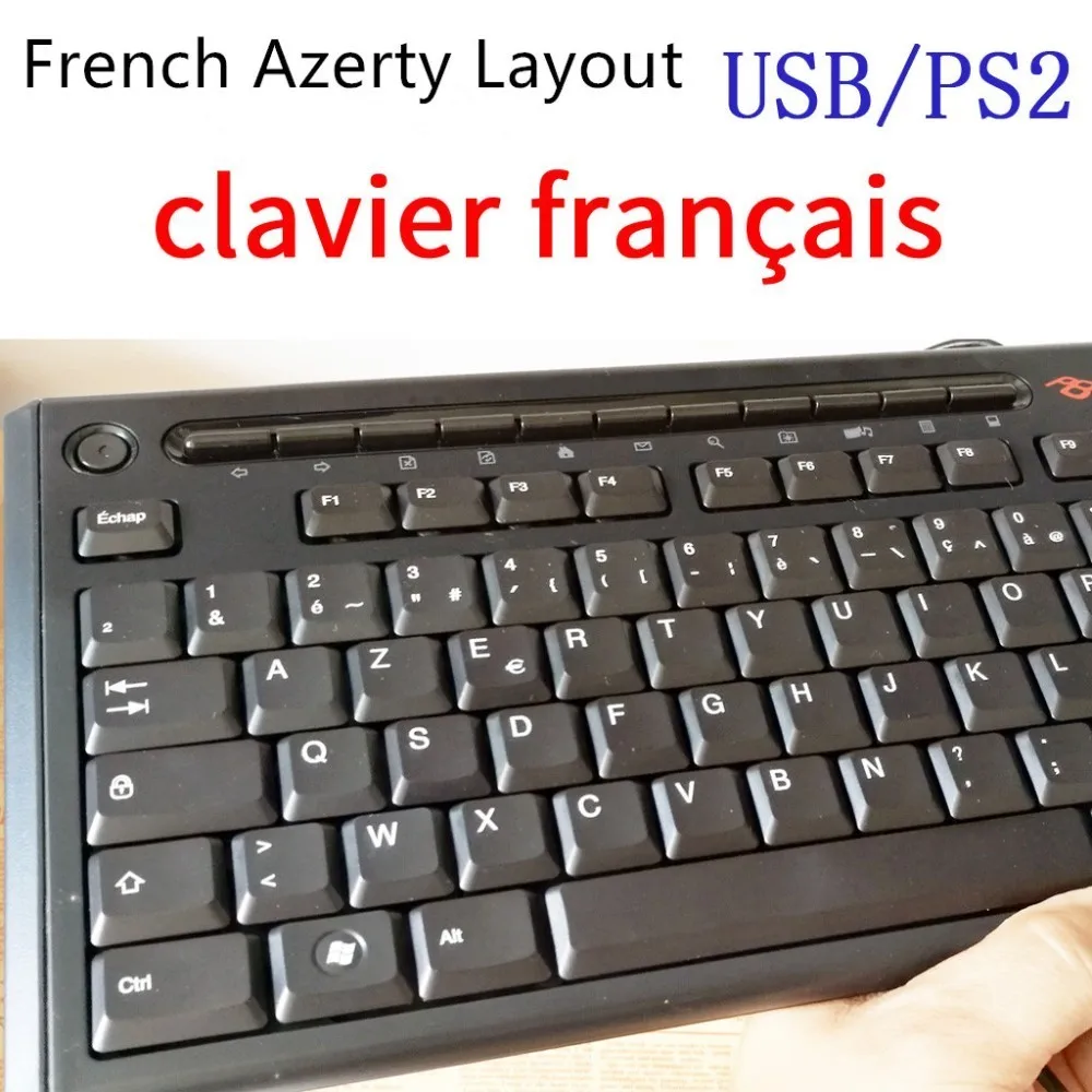 1 Piece Original French Azerty Layout Keyboard Wired Waterproof Keyboard For Acer genuine packing USB/PS2 Interface
1 Piece Original French Azerty Layout Keyboard Wired Waterproof Keyboard For Acer genuine packing USB/PS2 Interface
