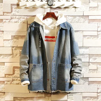 #3419Vintage Blue Black Denim Jacket Men Plus Size Loose Streetwear Windbreaker Big Pockets Hip Hop Coat For Men Spring 2019
#3419Vintage Blue Black Denim Jacket Men Plus Size Loose Streetwear Windbreaker Big Pockets Hip Hop Coat For Men Spring 2019
