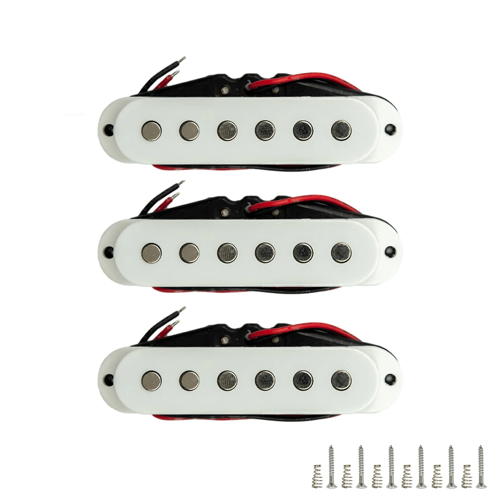 3PCS Guitar Pickups 50mm Guitar Single Coil Pickup Ceramic Magnet For Electric Guitar White
3PCS Guitar Pickups 50mm Guitar Single Coil Pickup Ceramic Magnet For Electric Guitar White