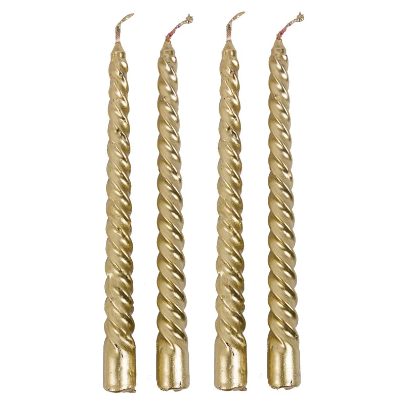 4PCS Taper Candles Twisted Smokeless Dinner Dining Table Candle Wax Wedding Engagement Banquet Candles Decoration Romantic Newly
4PCS Taper Candles Twisted Smokeless Dinner Dining Table Candle Wax Wedding Engagement Banquet Candles Decoration Romantic Newly