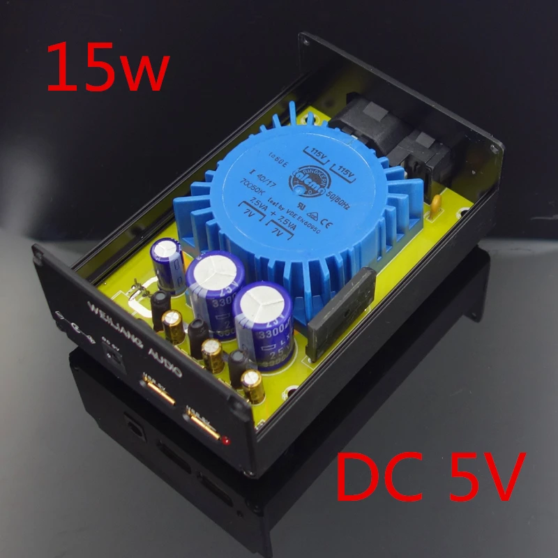 New type 5V USB 15W DC port dual output linear power supply DC voltage regulator CAS XMOS raspberry
New type 5V USB 15W DC port dual output linear power supply DC voltage regulator CAS XMOS raspberry
