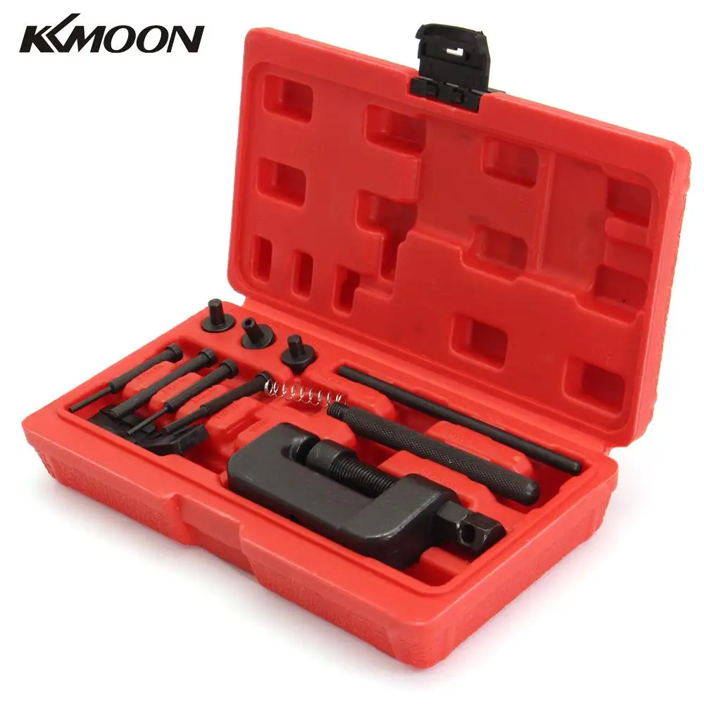 KKMOON Motorcycle Bike Chain Breaker Splitter Link Riveter Riveting Fixing Tool Kit Chain Riveting Repair Tool Set
KKMOON Motorcycle Bike Chain Breaker Splitter Link Riveter Riveting Fixing Tool Kit Chain Riveting Repair Tool Set
