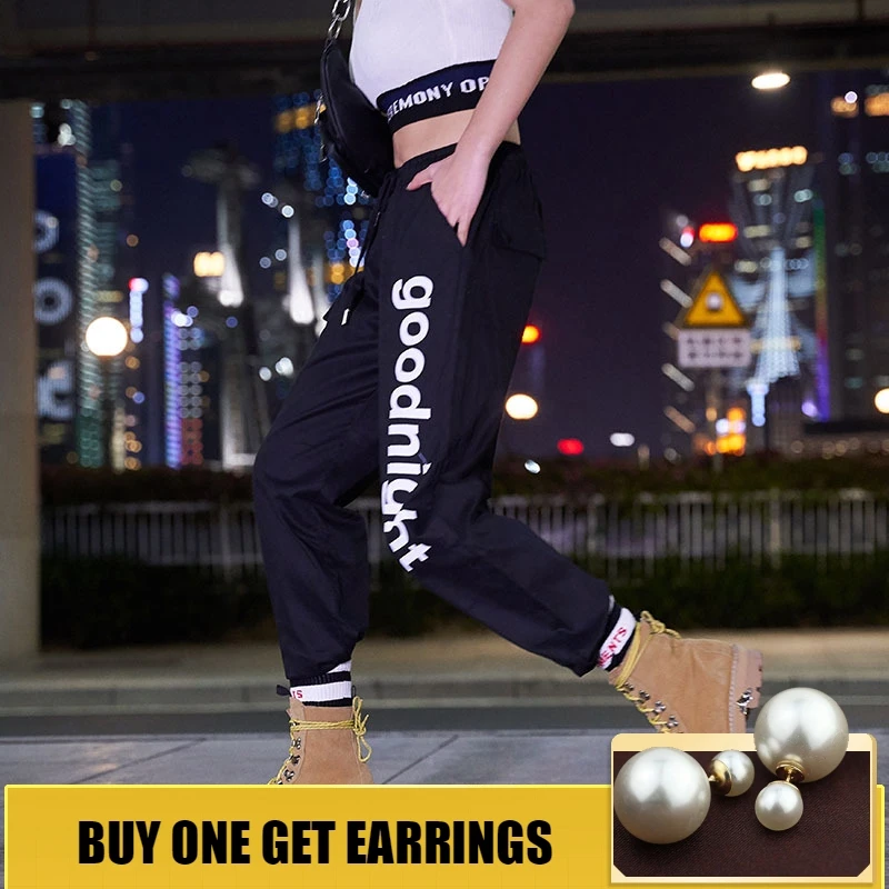 HOUZHOU Cotton Cargo Pants Jogger Women New 2019 Letter Print Harajuku Loose Mid Drawstring Elastic Waist Sweatpants Streetwear
HOUZHOU Cotton Cargo Pants Jogger Women New 2019 Letter Print Harajuku Loose Mid Drawstring Elastic Waist Sweatpants Streetwear