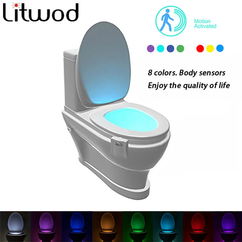 Z10litwod Sensor Toilet Light LED Lamp Human Motion Activated PIR 8 Colours Automatic RGB Night lighting
Z10litwod Sensor Toilet Light LED Lamp Human Motion Activated PIR 8 Colours Automatic RGB Night lighting