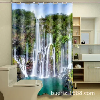 Personality 3D landscape printing waterproof polyester thickened shower curtain unique shower curtain for bathroom
Personality 3D landscape printing waterproof polyester thickened shower curtain unique shower curtain for bathroom
