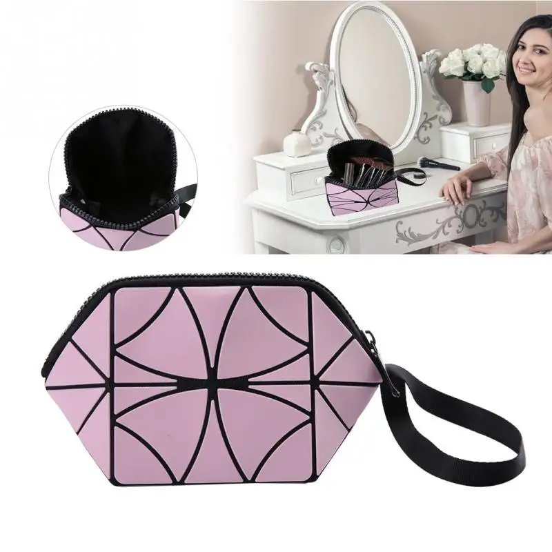 professional portable 2 types Geometric Rhombic Cosmetic Bag Night Light Irregular Storage Case Travel Makeup Organizer Bag
professional portable 2 types Geometric Rhombic Cosmetic Bag Night Light Irregular Storage Case Travel Makeup Organizer Bag