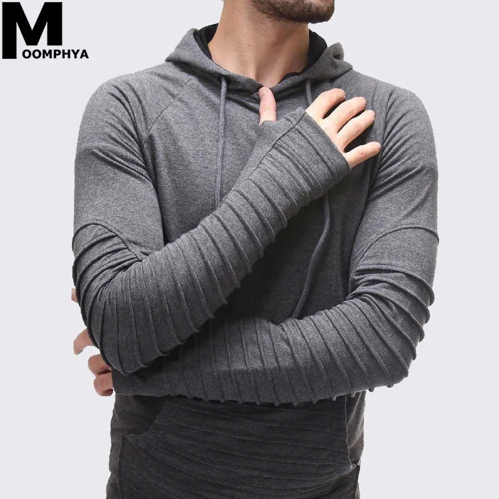 Moomphya 2019 Pleated Long sleeve men hoodies Mid Pocket hooded sweatshirts men Longline curved hem hip hop hoodie Streetwear
Moomphya 2019 Pleated Long sleeve men hoodies Mid Pocket hooded sweatshirts men Longline curved hem hip hop hoodie Streetwear