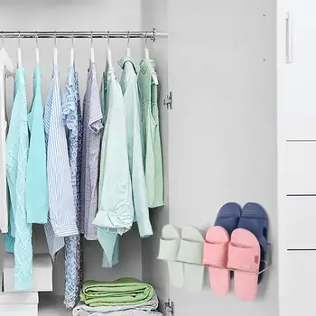 Shoe Rack Household Bathroom Slippers Storage Wall Hanging Free Punch Bathroom Toilet Small Shelf Shoes
Shoe Rack Household Bathroom Slippers Storage Wall Hanging Free Punch Bathroom Toilet Small Shelf Shoes