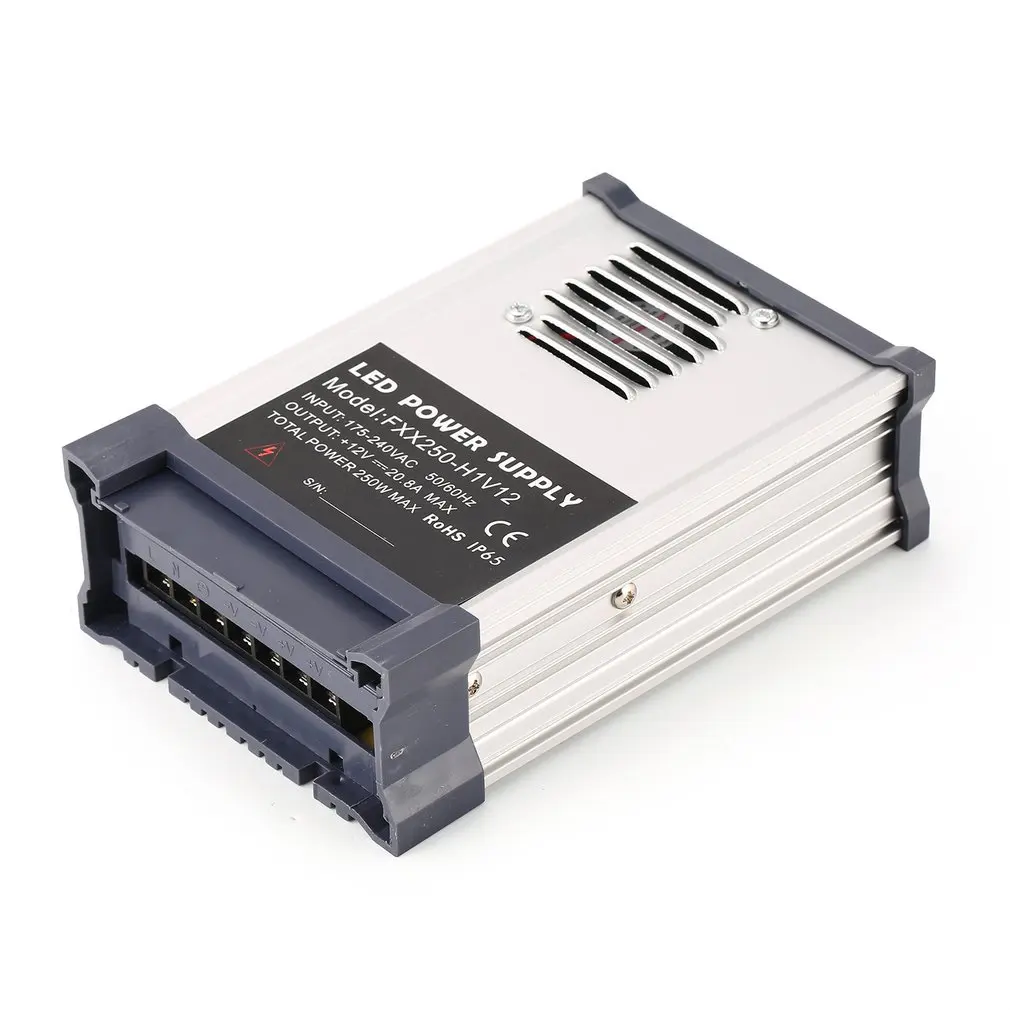 DC 12V 250W LED Power Supply Switch Current Volt Driver Adaptor Switching Lighting Stabilized Transformer Constant Voltage
DC 12V 250W LED Power Supply Switch Current Volt Driver Adaptor Switching Lighting Stabilized Transformer Constant Voltage