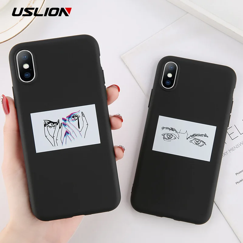 USLION Art Abstract Line Eyes Pattern Phone Case For iPhone X XS XR Xs Max Soft TPU Cases Cover For iPhone 6 6S 7 8 Plus 5 5s SE 
USLION Art Abstract Line Eyes Pattern Phone Case For iPhone X XS XR Xs Max Soft TPU Cases Cover For iPhone 6 6S 7 8 Plus 5 5s SE