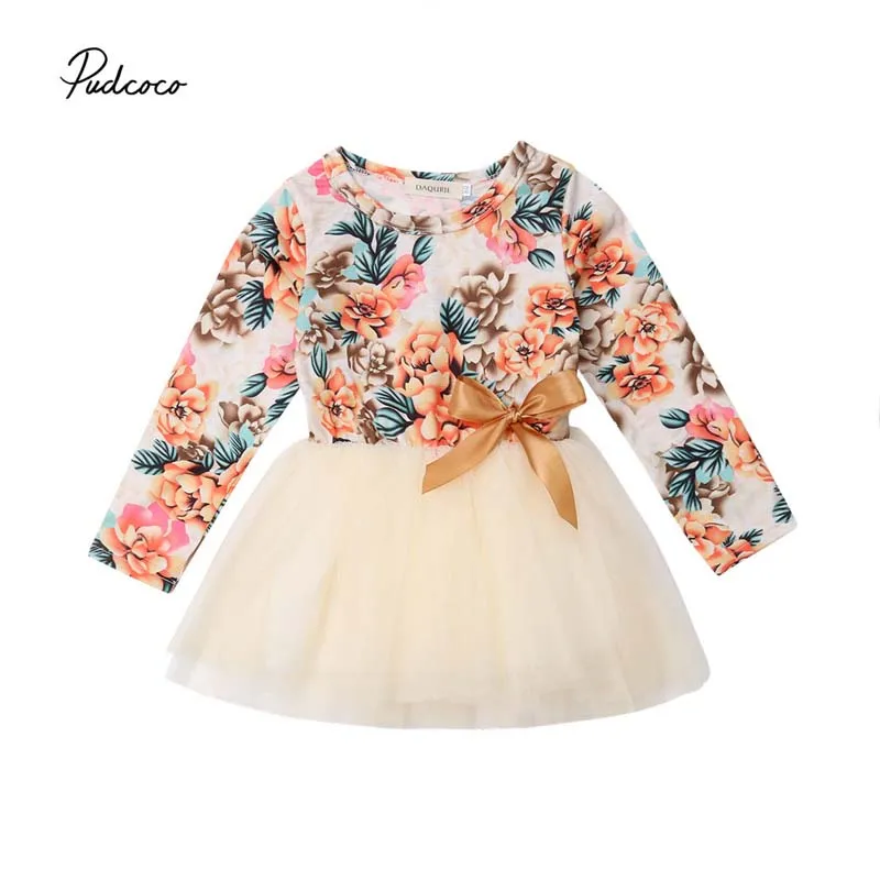 2019 Brand Spring Girls Dress Toddler Kid Baby Girl Clothes Floral Long Sleeve Party Pageant Princess Tulle Tutu Dress Sundress
2019 Brand Spring Girls Dress Toddler Kid Baby Girl Clothes Floral Long Sleeve Party Pageant Princess Tulle Tutu Dress Sundress