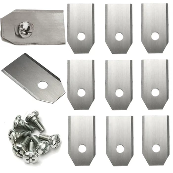 9PCS Stainless Steel 0.6MM Thick Lawn Cutter Blades For Automower Garden Lawn Mower Tools Part
9PCS Stainless Steel 0.6MM Thick Lawn Cutter Blades For Automower Garden Lawn Mower Tools Part