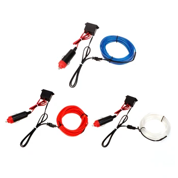 Auto Lamps Car 12V LED Cold lights Flexible Neon EL Wire Car styling Decorative Lamp Light Strips 3m
Auto Lamps Car 12V LED Cold lights Flexible Neon EL Wire Car styling Decorative Lamp Light Strips 3m