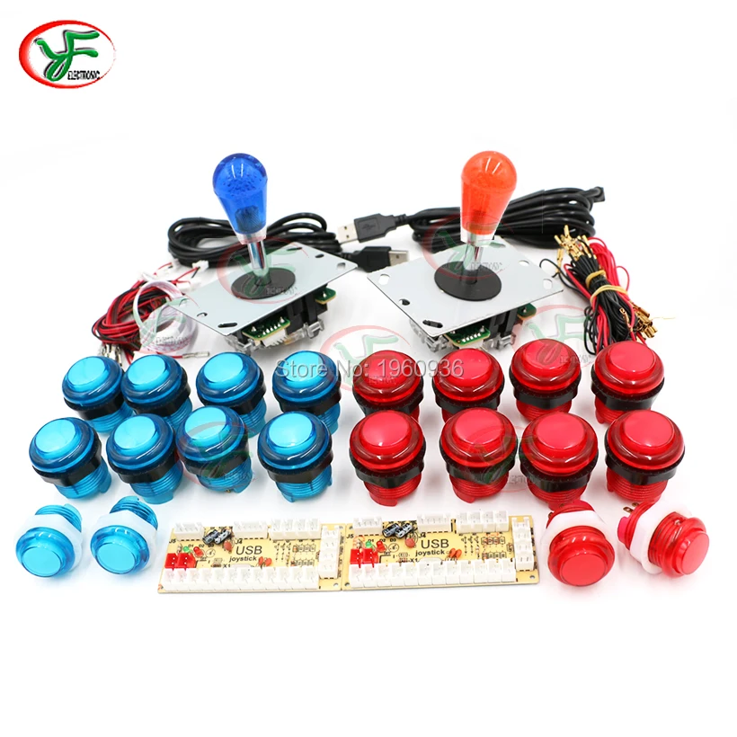Zero Delay Arcade kit DIY Joystick Controller With Oval ball 4/8 Way Joystick 5V LED Push Button For PC Raspberry pi 1 2 3
Zero Delay Arcade kit DIY Joystick Controller With Oval ball 4/8 Way Joystick 5V LED Push Button For PC Raspberry pi 1 2 3