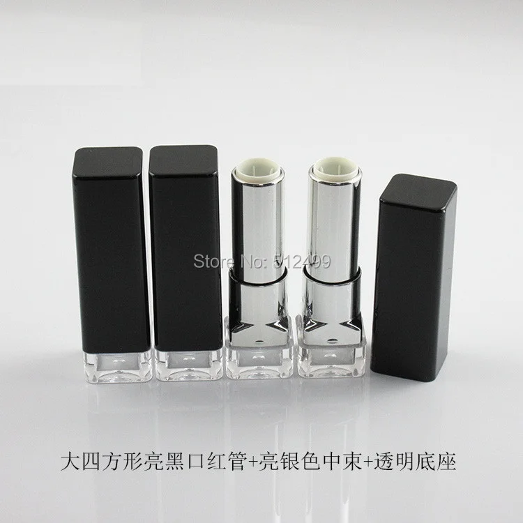 10/30/50pcs 12.1mm Mold filling DIY empty black square lipstick tube Transparent base Bright black lipstick tube
10/30/50pcs 12.1mm Mold filling DIY empty black square lipstick tube Transparent base Bright black lipstick tube
