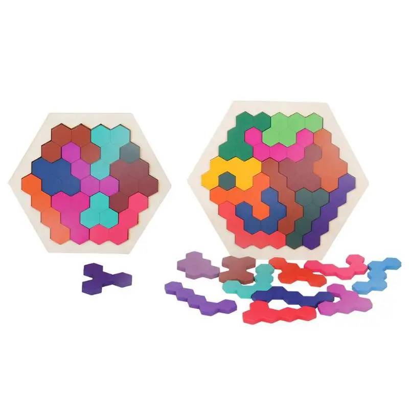 Honeycomb Logic Puzzles Wooden Desktop Educational Toys for Children Tangram/Jigsaw Board Kids Children Educational Gift
Honeycomb Logic Puzzles Wooden Desktop Educational Toys for Children Tangram/Jigsaw Board Kids Children Educational Gift