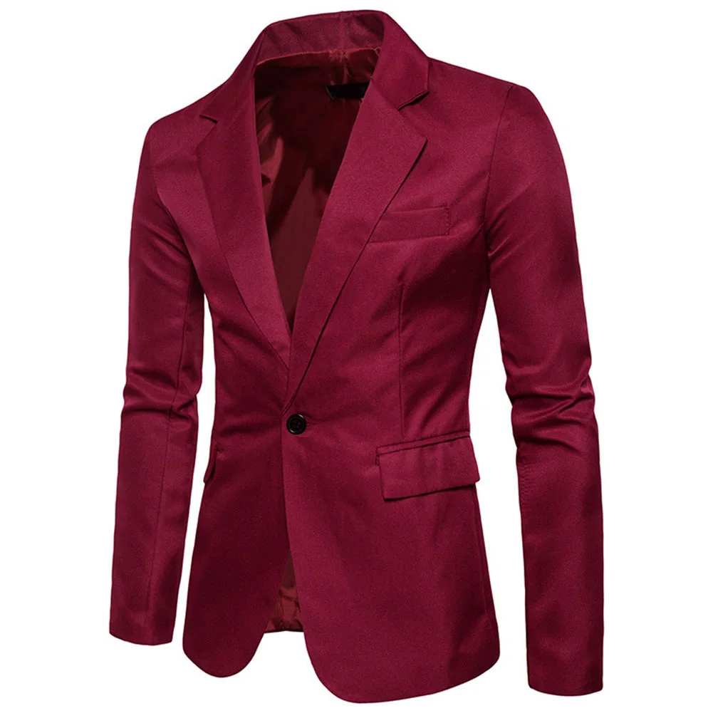 Charm Men's White Black Red Blue Casual Slim Fit One Button Spring Autumn Blazer Coat Jacket Tops Men Fashion Wedding Business
Charm Men's White Black Red Blue Casual Slim Fit One Button Spring Autumn Blazer Coat Jacket Tops Men Fashion Wedding Business