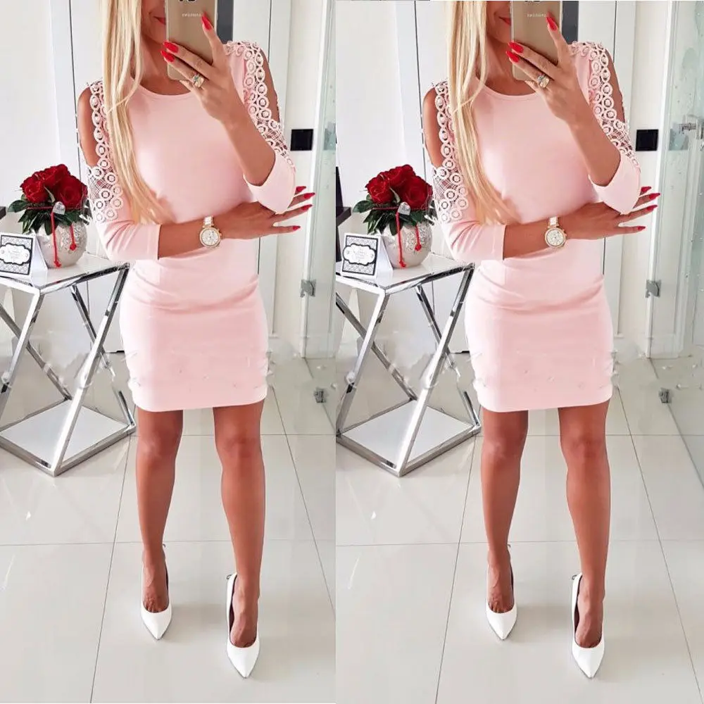 2019 Spring Women Dress Sexy Hollow Out One Shoulder Bodycon Mini Dress Sexy Ladies Summer Evening Party dresses
2019 Spring Women Dress Sexy Hollow Out One Shoulder Bodycon Mini Dress Sexy Ladies Summer Evening Party dresses