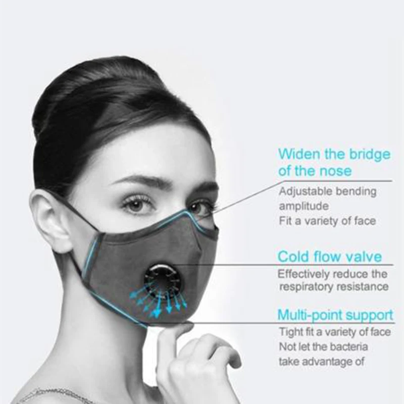 Masks On Mouth Air Pollution Face Mask With 2 Filter And Breathing Valve Haze Dust Filtration Proof Flu Face Mask 20*15mm
Masks On Mouth Air Pollution Face Mask With 2 Filter And Breathing Valve Haze Dust Filtration Proof Flu Face Mask 20*15mm
