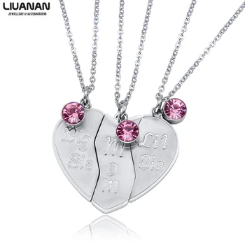 Mom Daughters Breakable Heart Necklace Mom Birthday Gift from Daughter 3PCS Stainless Steel Mother Big Sis Little Sis Necklace
Mom Daughters Breakable Heart Necklace Mom Birthday Gift from Daughter 3PCS Stainless Steel Mother Big Sis Little Sis Necklace
