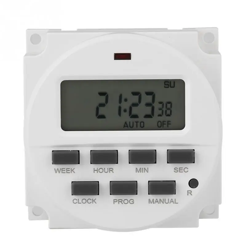 Hot Sale 7 Days Weekly Programmable LCD Timer Switch Time Relay Built-in Rechargeable Battery TM618sH-5V LCD Timer Switch
Hot Sale 7 Days Weekly Programmable LCD Timer Switch Time Relay Built-in Rechargeable Battery TM618sH-5V LCD Timer Switch