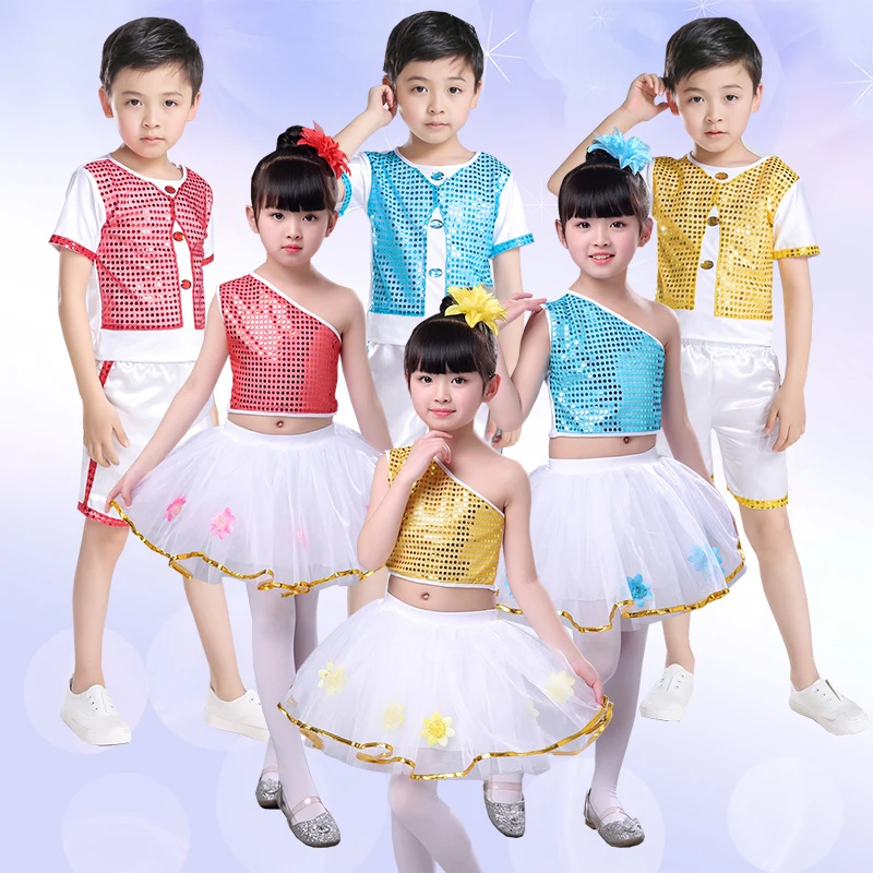 Songyuexia Children's stage costumes boys and girls fluffy gauze sequins princess dress dance chorus performance clothing
Songyuexia Children's stage costumes boys and girls fluffy gauze sequins princess dress dance chorus performance clothing
