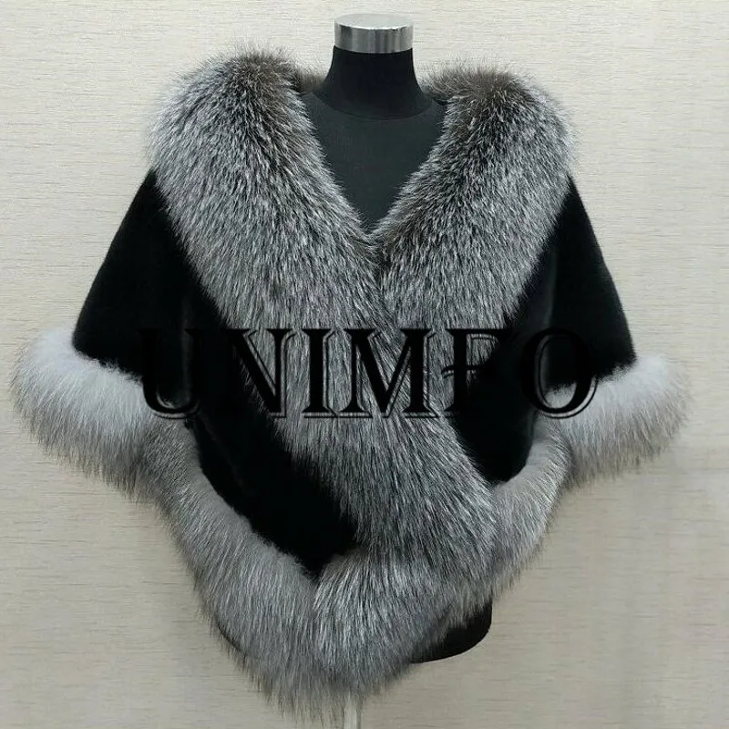 

Bridal Faux Fur Wraps Winter Wedding Coat Warm shawls Outerwear White Black Blue Shrug Women Jacket Prom size 165*55 cm