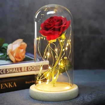 2019 Dropshipping Beauty And The Beast Red Rose In A Glass Dome With Led Light Wooden Base For Valentine's Mother's Day Gifts
2019 Dropshipping Beauty And The Beast Red Rose In A Glass Dome With Led Light Wooden Base For Valentine's Mother's Day Gifts