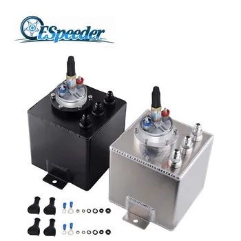 ESPEEDER 2L Universal Dual Billet Aluminum Fuel Surge Tank With 1Pcs 044 Fuel Pump Oil Catch Can Silver/Black
ESPEEDER 2L Universal Dual Billet Aluminum Fuel Surge Tank With 1Pcs 044 Fuel Pump Oil Catch Can Silver/Black