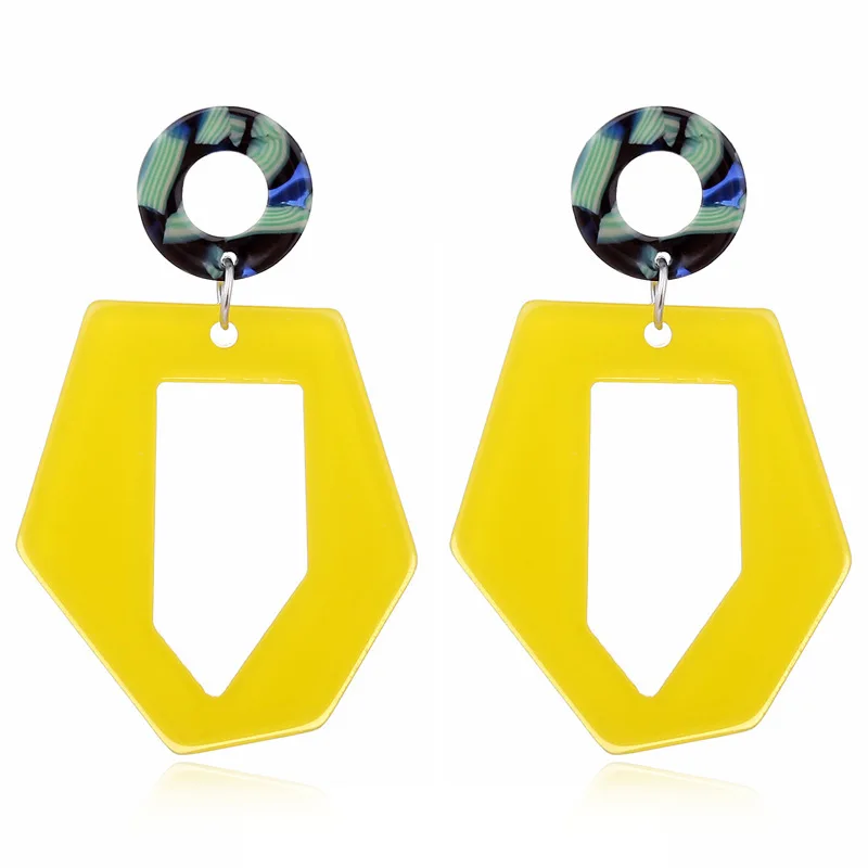 2019 New Fashion ZA Jewelry Acrylic Resin Dangle Earring For Women Geometric Irregular Big Earring Long Pendant Acetate Brincos
2019 New Fashion ZA Jewelry Acrylic Resin Dangle Earring For Women Geometric Irregular Big Earring Long Pendant Acetate Brincos