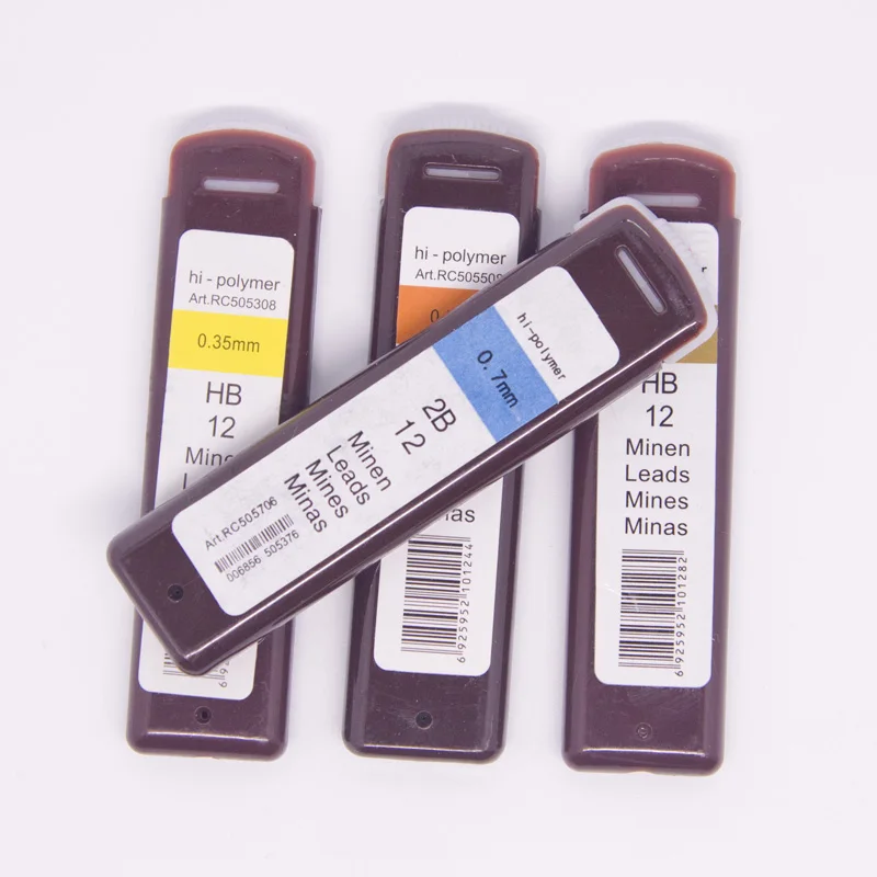 2B/HB 0.35/0.5/0.7/0.9 mm Mechanical Drawing Pencils Refills Pencil Leads School office Supply 1Box/Lot
2B/HB 0.35/0.5/0.7/0.9 mm Mechanical Drawing Pencils Refills Pencil Leads School office Supply 1Box/Lot