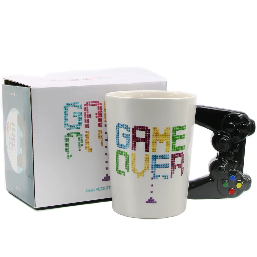 New gamepad mug Game Handle Ceramic Cup GAME OVER Game Machine Handle Mark Creative Game Bone Ceramic Cup
New gamepad mug Game Handle Ceramic Cup GAME OVER Game Machine Handle Mark Creative Game Bone Ceramic Cup