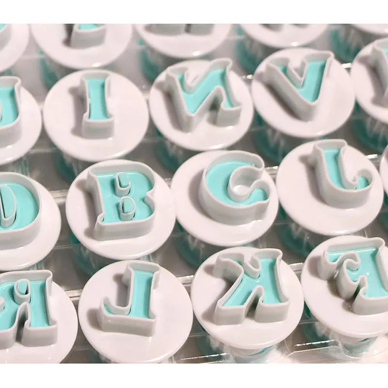 26pcs Alphabet Mold Letter Font Plastic Cookie Cutter Fondant Tool Baking Cake Mold Decorating Press Pastry DIY
26pcs Alphabet Mold Letter Font Plastic Cookie Cutter Fondant Tool Baking Cake Mold Decorating Press Pastry DIY