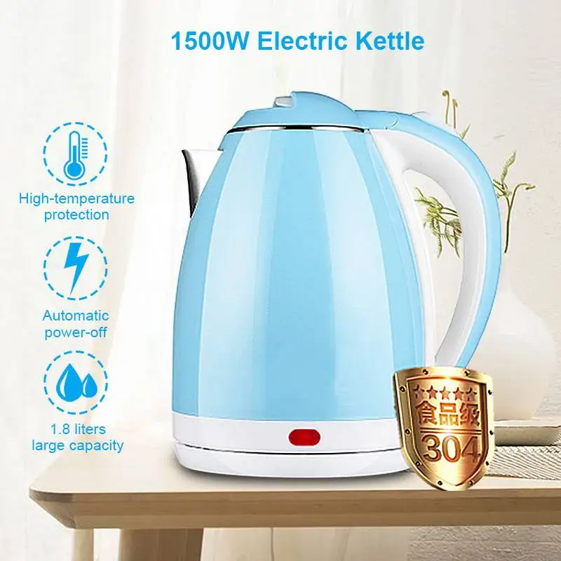 1500W Electric Kettle Water Heater Boiler Stainless Steel Cordless Tea Kettle 1.8 Liter with Fast Boil
1500W Electric Kettle Water Heater Boiler Stainless Steel Cordless Tea Kettle 1.8 Liter with Fast Boil