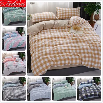 Duvet Cover Sheet Pillow Case Bedding Set Adult Kids Soft 100% Washed Cotton Bed Linen Single Twin Queen King Big Size Bedpsread
Duvet Cover Sheet Pillow Case Bedding Set Adult Kids Soft 100% Washed Cotton Bed Linen Single Twin Queen King Big Size Bedpsread